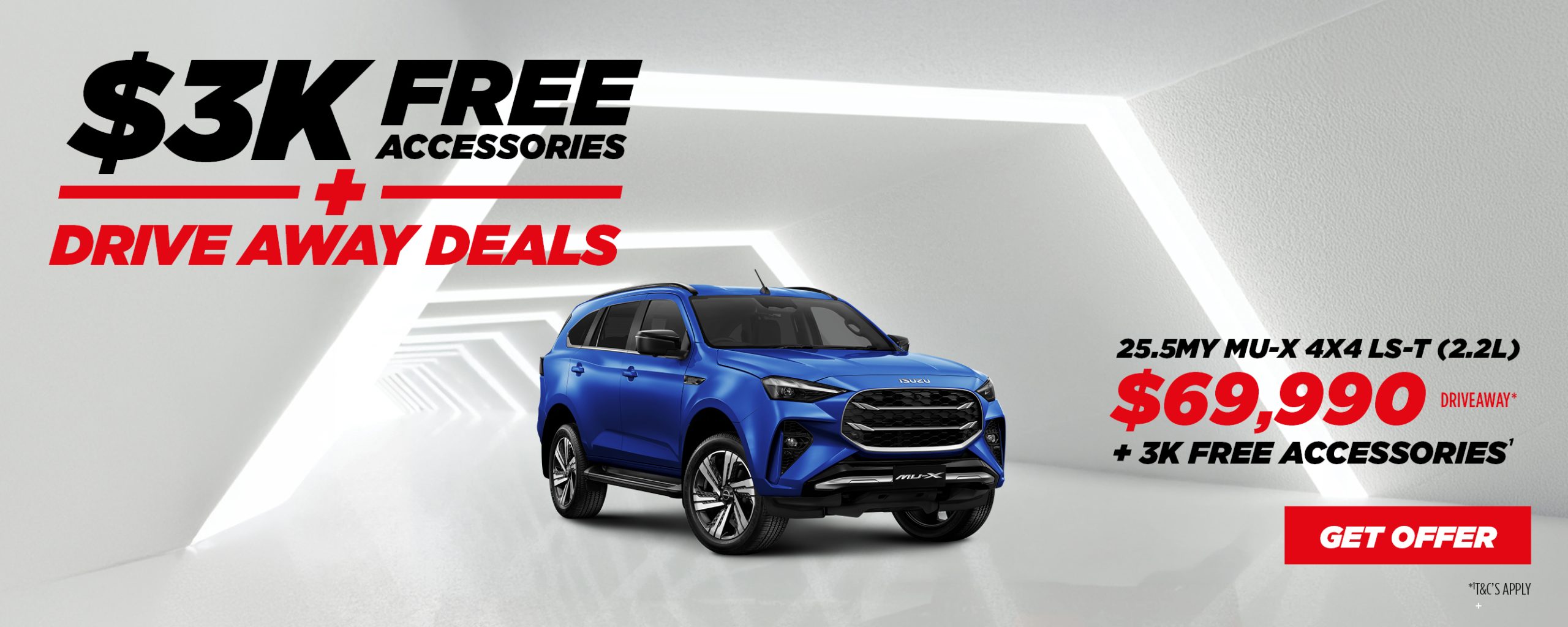 Isuzu $3k Accessories & Driveaway Deals OCT26   Web Banner